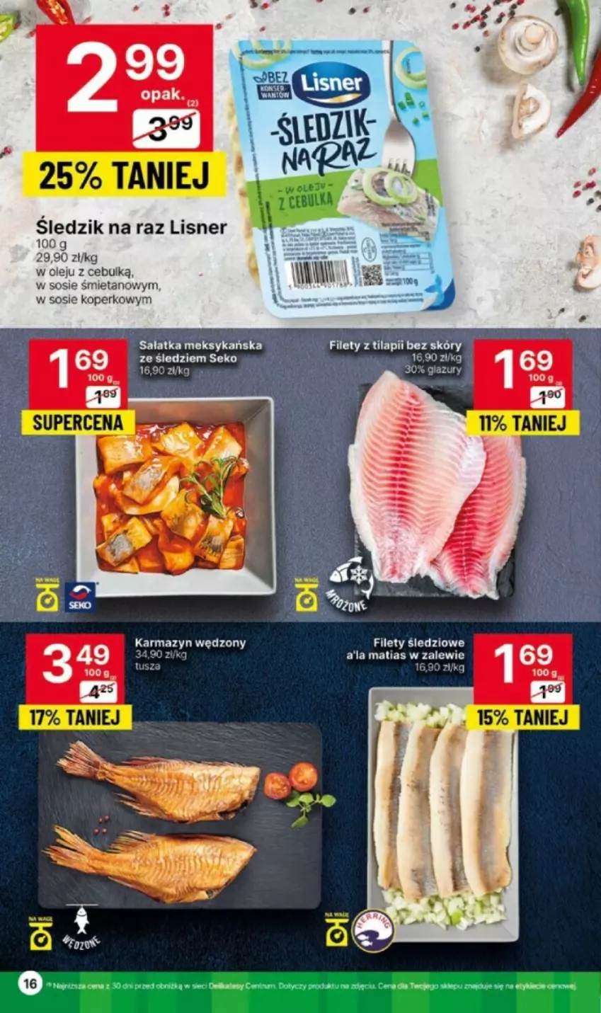 Gazetka promocyjna Delikatesy Centrum - ważna 02.11 do 08.11.2023 - strona 8 - produkty: Karmazyn wędzony, Lisner, Olej, SEKO, Sos