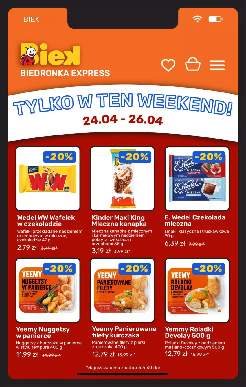 Gazetka promocyjna Biedronka - Gazetka - ważna 24.04 do 01.05.2026 - strona 6 - produkty: Kurczak, Pur