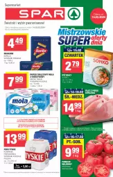 Gazetka promocyjna Spar - Spar - Gazetka - ważna od 21.02 do 21.02.2024 - strona 1 - produkty: Piwo, Kurczak, Makaron, Ryż, Papier, Tyskie, Papier toaletowy, Mola, Barilla, Ryż biały