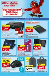 Gazetka promocyjna Auchan - 30 Lat Hipermarket Auchan Student - Gazetka - ważna od 09.09 do 09.09.2026 - strona 1 - produkty: Hama, Top, Acer, Torba na laptopa, Pendrive, Klawiatura, Dysk przenośny, Tera, Tusz, Plecak, Podkładka, Skaner, Urządzenie wielofunkcyjne, Torba, Mysz, Drukarka, Komputer, Canon, Telewizor, Podkład, Akumulator, HP, Fa