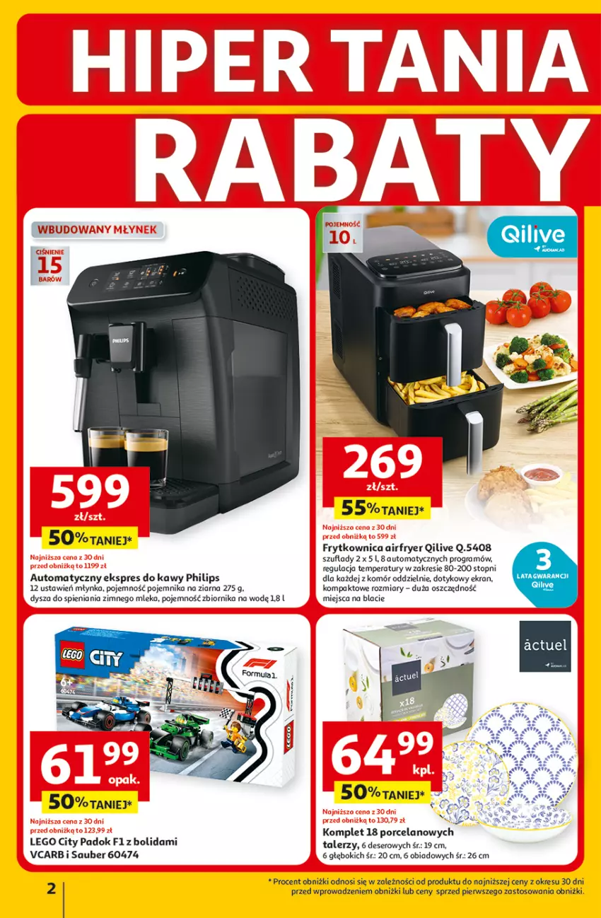 Gazetka promocyjna Auchan - 30 Lat Hipermarket - ważna 26.03 do 30.03.2026 - strona 2 - produkty: Deser, Gra, LEGO, LEGO City, LG, Philips, Pojemnik, Por, Ser, Talerz, Top