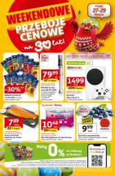 Gazetka promocyjna Auchan - 30 Lat Hipermarket - Gazetka - ważna od 30.03 do 30.03.2026 - strona 4 - produkty: Xbox, Konsola, Krakus, Top, Ser, Borówka, Borówka amerykańska, Papier, Blender ręczny, Blender, SEKO, Kosz, Tran, Ręcznik, Rolki, Tytan, Kabanos, Berlinki