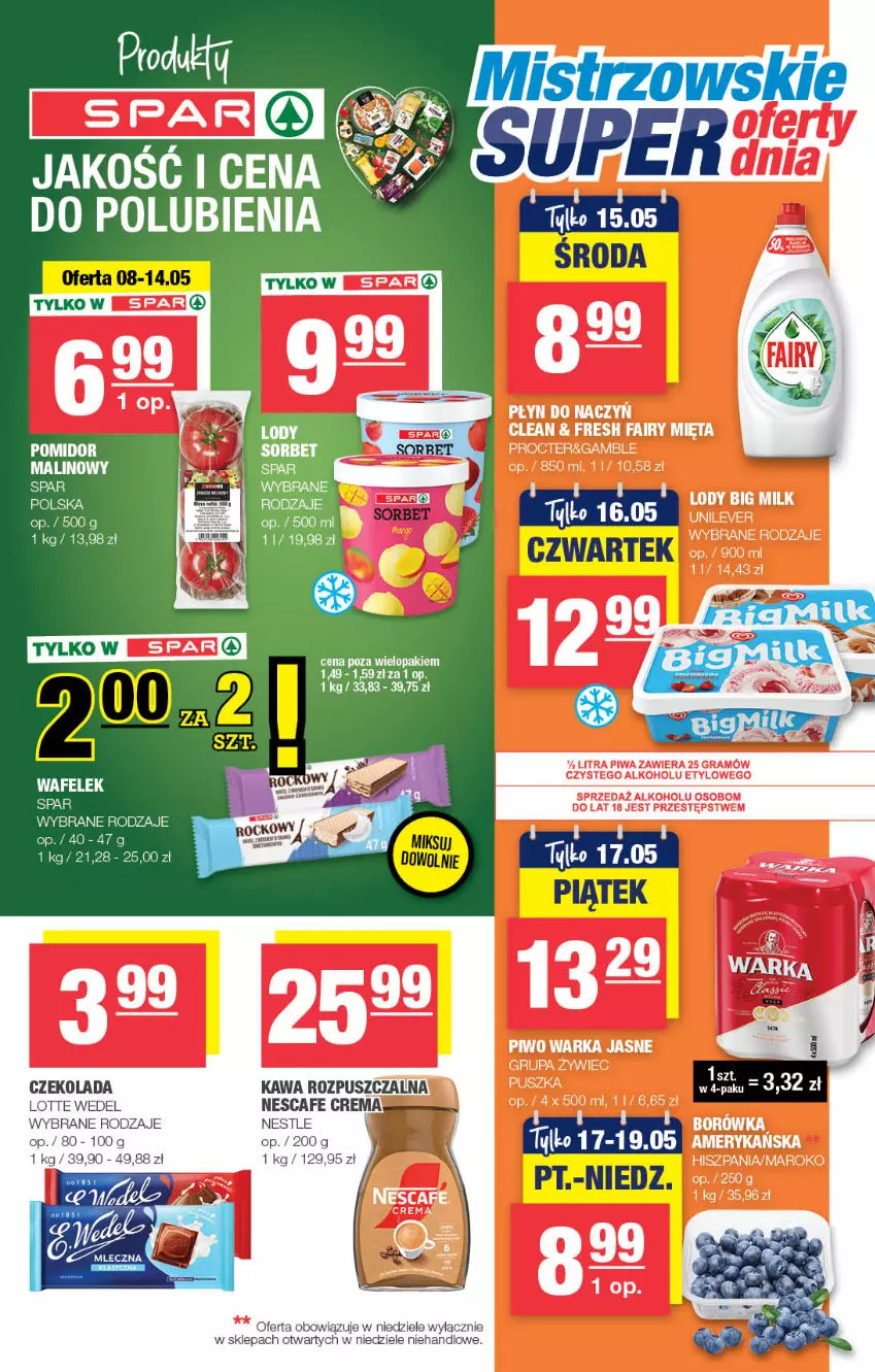 Gazetka promocyjna Spar - Spar-Mini - ważna 05.05 do 15.05.2024 - strona 3 - produkty: Czekolada, Kawa, Kawa rozpuszczalna, Wafelek