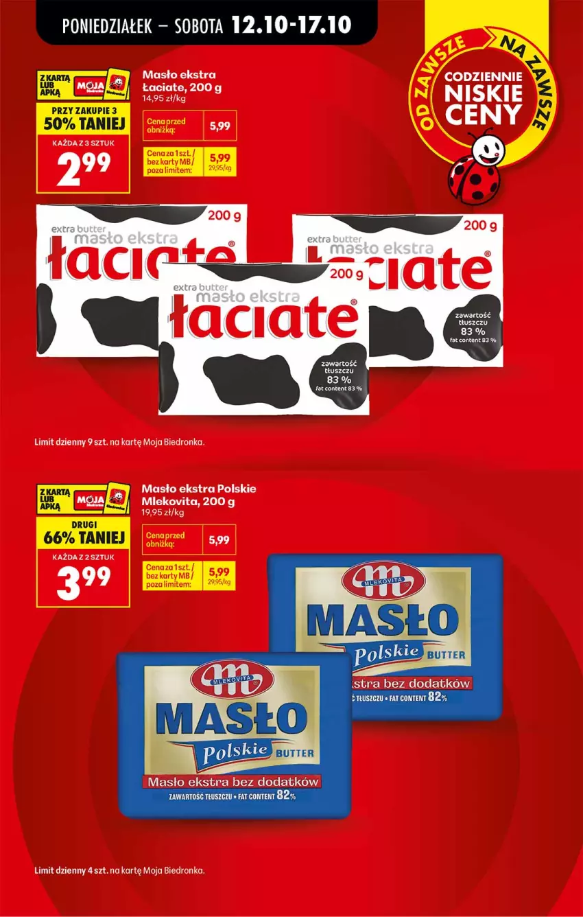 Gazetka promocyjna Biedronka - Od Poniedziałku - ważna 12.10 do 17.10.2026 - strona 3 - produkty: Masło