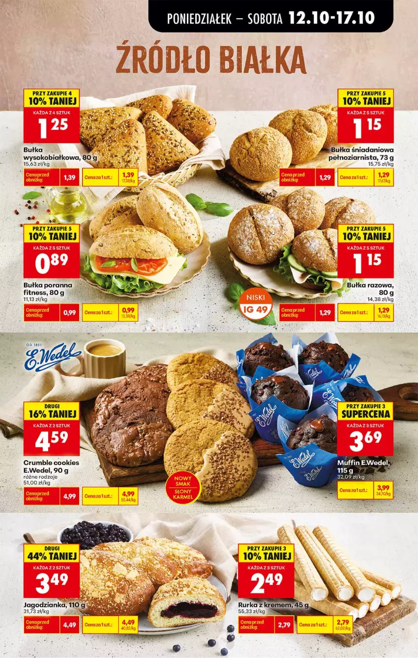 Gazetka promocyjna Biedronka - Od Poniedziałku - ważna 12.10 do 17.10.2026 - strona 35 - produkty: Bułka, Danio, Fa, Jagodzianka, Por, Rum, Sok