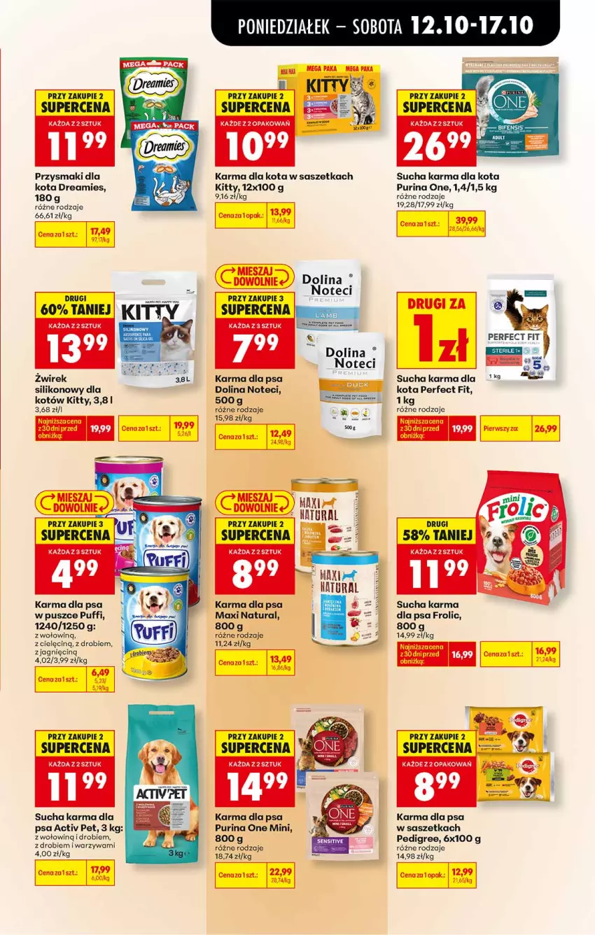 Gazetka promocyjna Biedronka - Od Poniedziałku - ważna 12.10 do 17.10.2026 - strona 63 - produkty: Pedigree, Przysmaki, Puf, Pur, Purina, Sucha karma, Warzywa