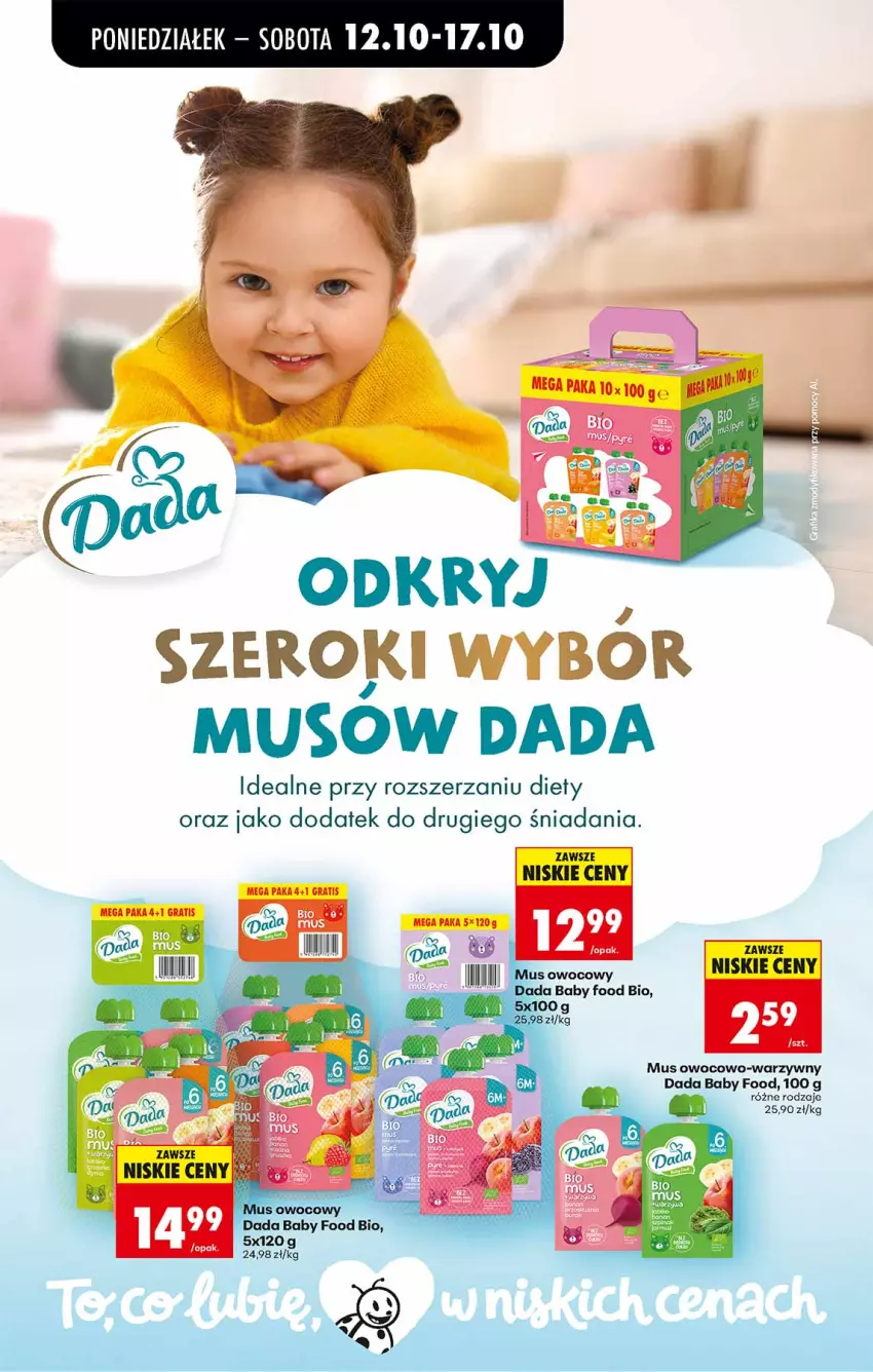 Gazetka promocyjna Biedronka - Od Poniedziałku - ważna 12.10 do 17.10.2026 - strona 68 - produkty: Dada, Fa, Gra, Mus