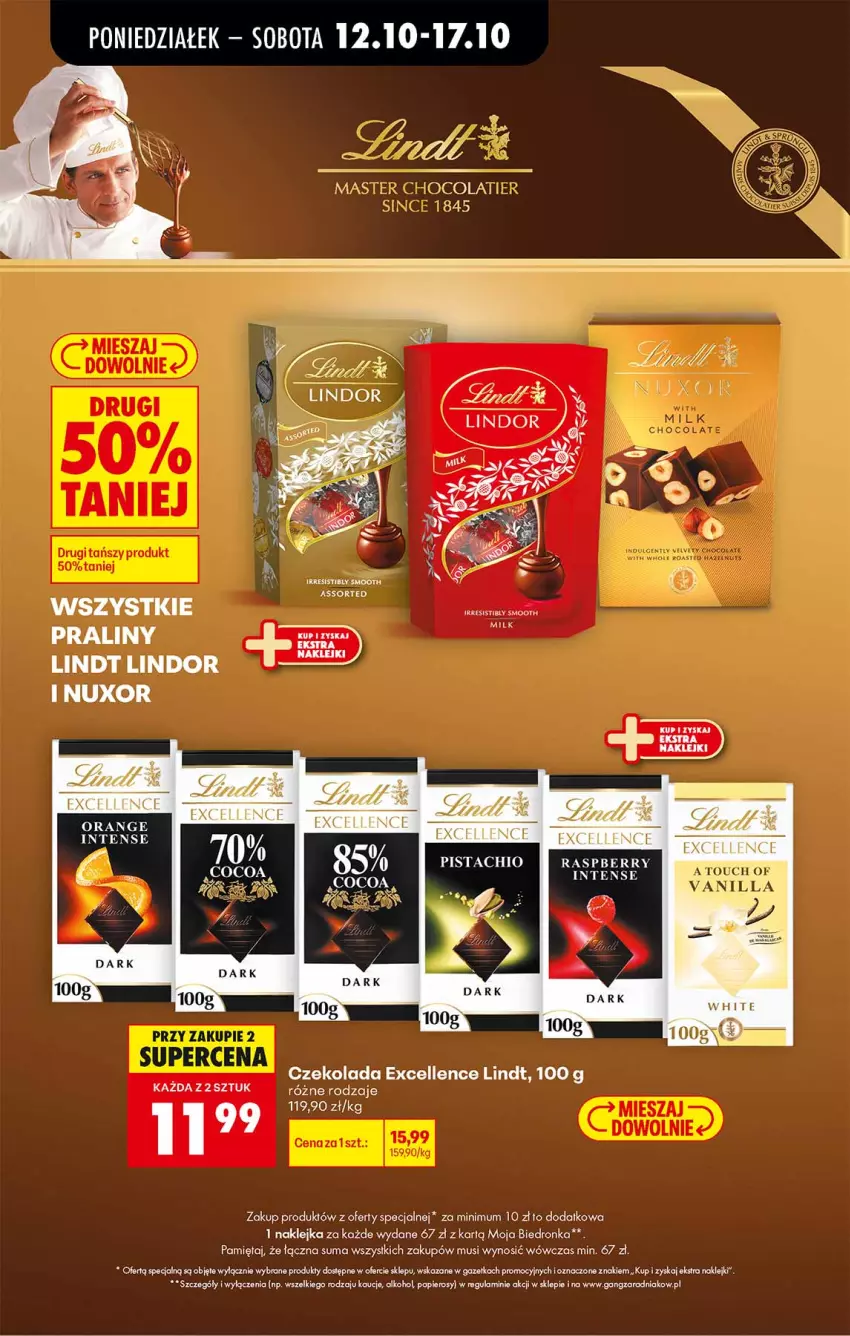 Gazetka promocyjna Biedronka - Od Poniedziałku - ważna 12.10 do 17.10.2026 - strona 79 - produkty: Czekolada, Fa, Klej, LANA, Lindor, Lindt, Mięta, Mus, Papier, Praliny