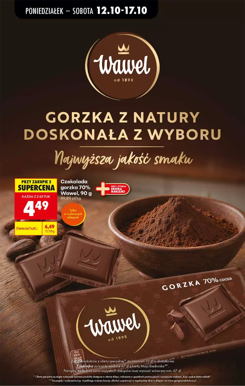 Gazetka promocyjna Biedronka - Od Poniedziałku - ważna 12.10 do 17.10.2026 - strona 90 - produkty: Czekolada, Fa, Klej, Mus, Papier, Wawel