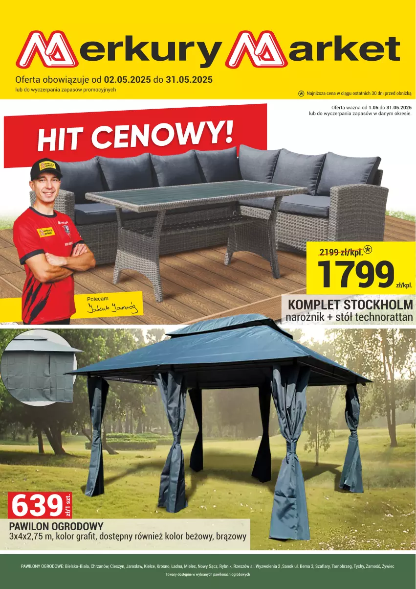 Gazetka promocyjna Merkury Market - ważna 02.05 do 31.05.2025 - strona 1 - produkty: Chrzan, Gra, Narożnik, Stock, Stół