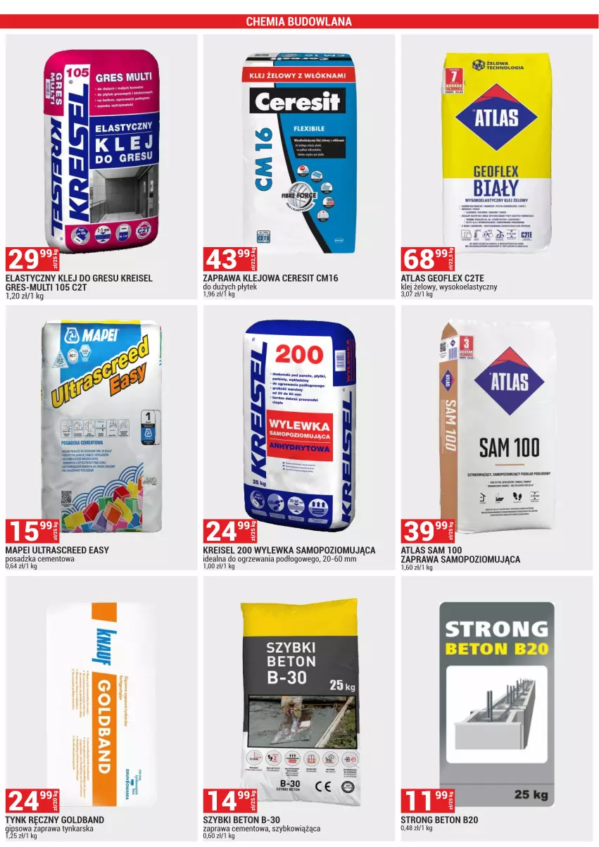 Gazetka promocyjna Merkury Market - ważna 02.05 do 31.05.2025 - strona 22 - produkty: Cement, Ceresit, Geoflex, Gres, Klej, Klej do gresu, LANA, Mop, Sok, Wylewka samopoziomująca, Zaprawa klejowa, Zaprawa samopoziomująca
