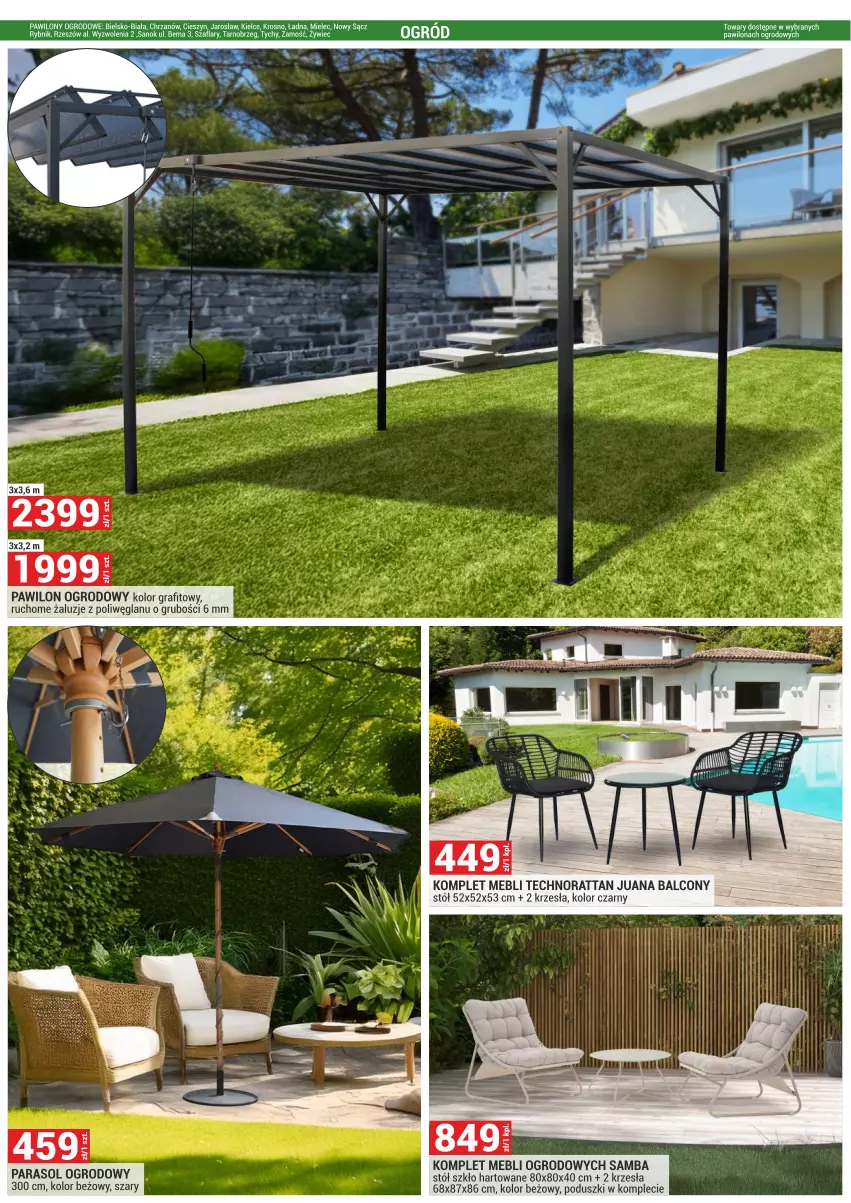 Gazetka promocyjna Merkury Market - ważna 02.05 do 31.05.2025 - strona 3 - produkty: Alcon, Chrzan, Gra, Ogród, Parasol, Stół