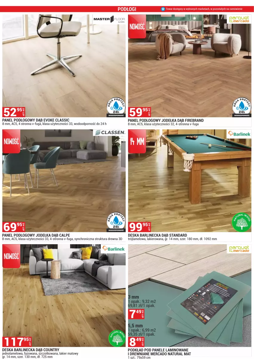 Gazetka promocyjna Merkury Market - ważna 02.05 do 31.05.2025 - strona 41 - produkty: Deska barlinecka, Fa, Lakier, Panel podłogowy, Podkład, Por