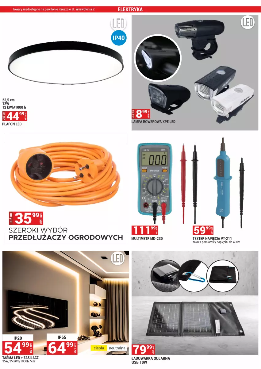 Gazetka promocyjna Merkury Market - ważna 02.05 do 31.05.2025 - strona 52 - produkty: Plafon, Plafon LED, Rower, Warka