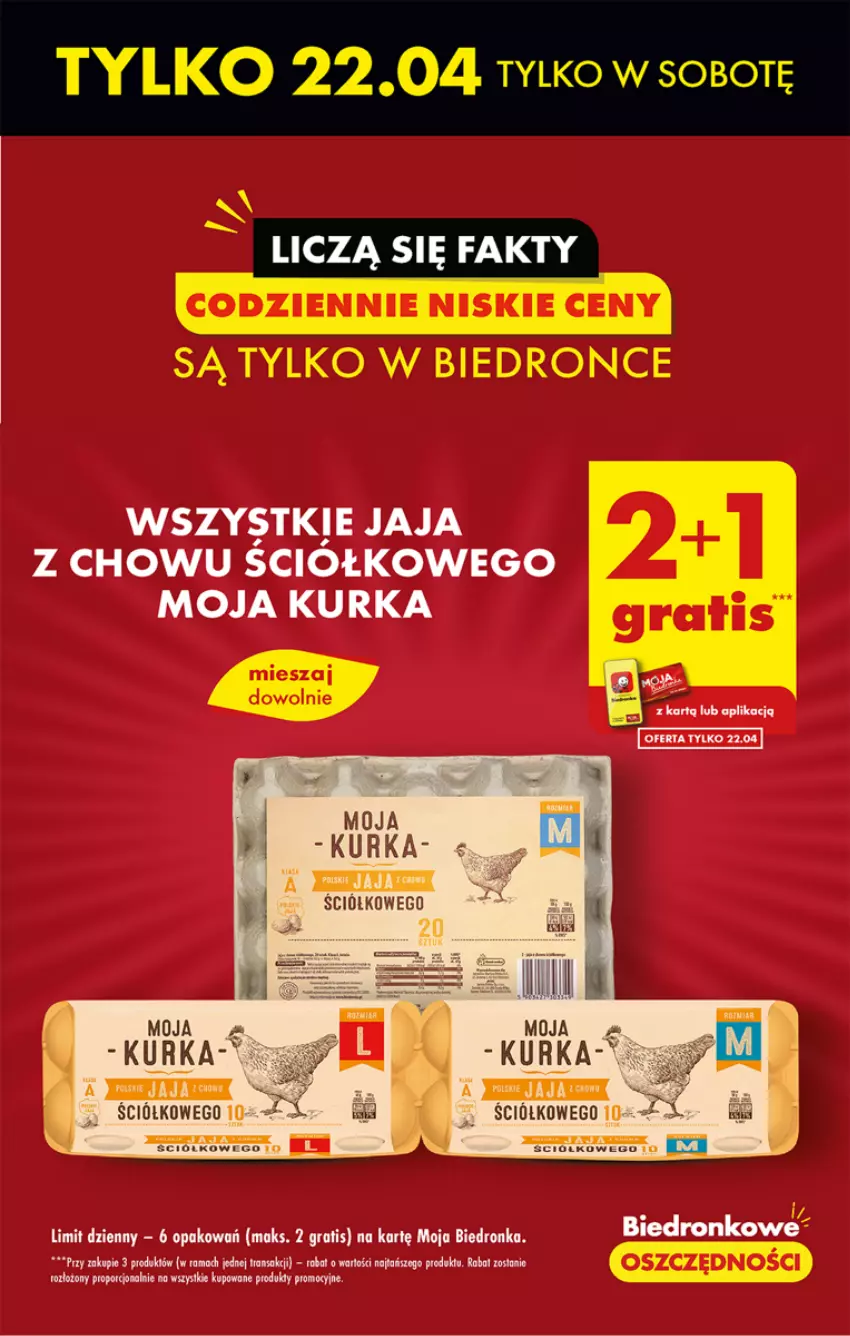 Gazetka promocyjna Biedronka - ważna 20.04 do 26.04.2023 - strona 5 - produkty: Gra, Jaja, Por, Rama, Tran