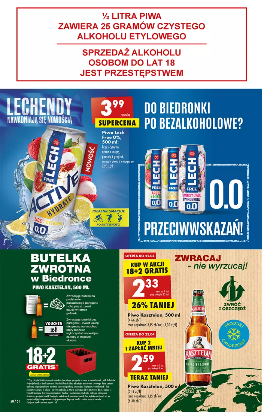 Gazetka promocyjna Biedronka - ważna 20.04 do 26.04.2023 - strona 50 - produkty: Fa, Gra, Gry, Kasztelan, Kotek, Piwa, Piwo, Por, Wino