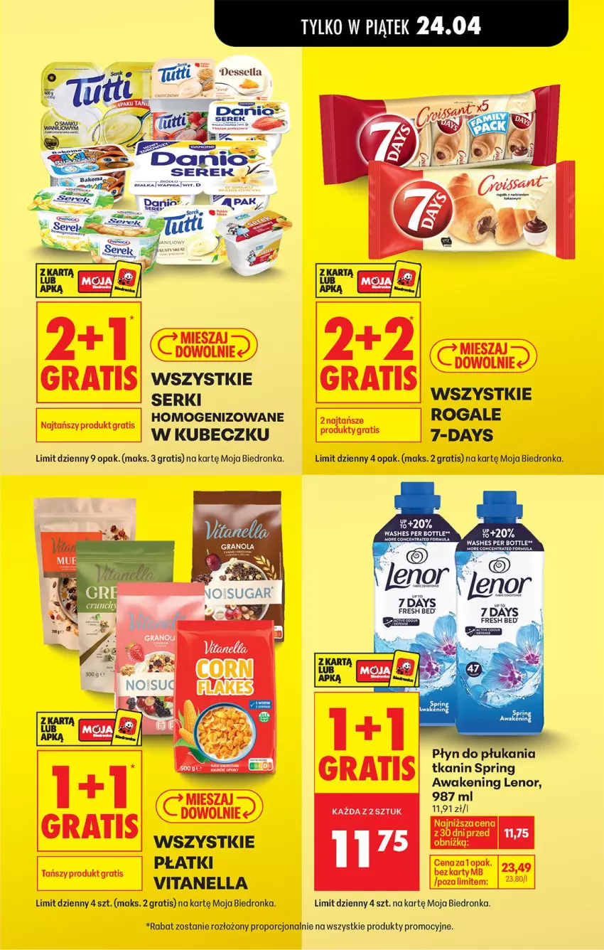 Gazetka promocyjna Biedronka - Od Czwartku - ważna 23.04 do 29.04.2026 - strona 23 - produkty: Gra, Lenor, Płyn do płukania, Por, Rogal, Ser