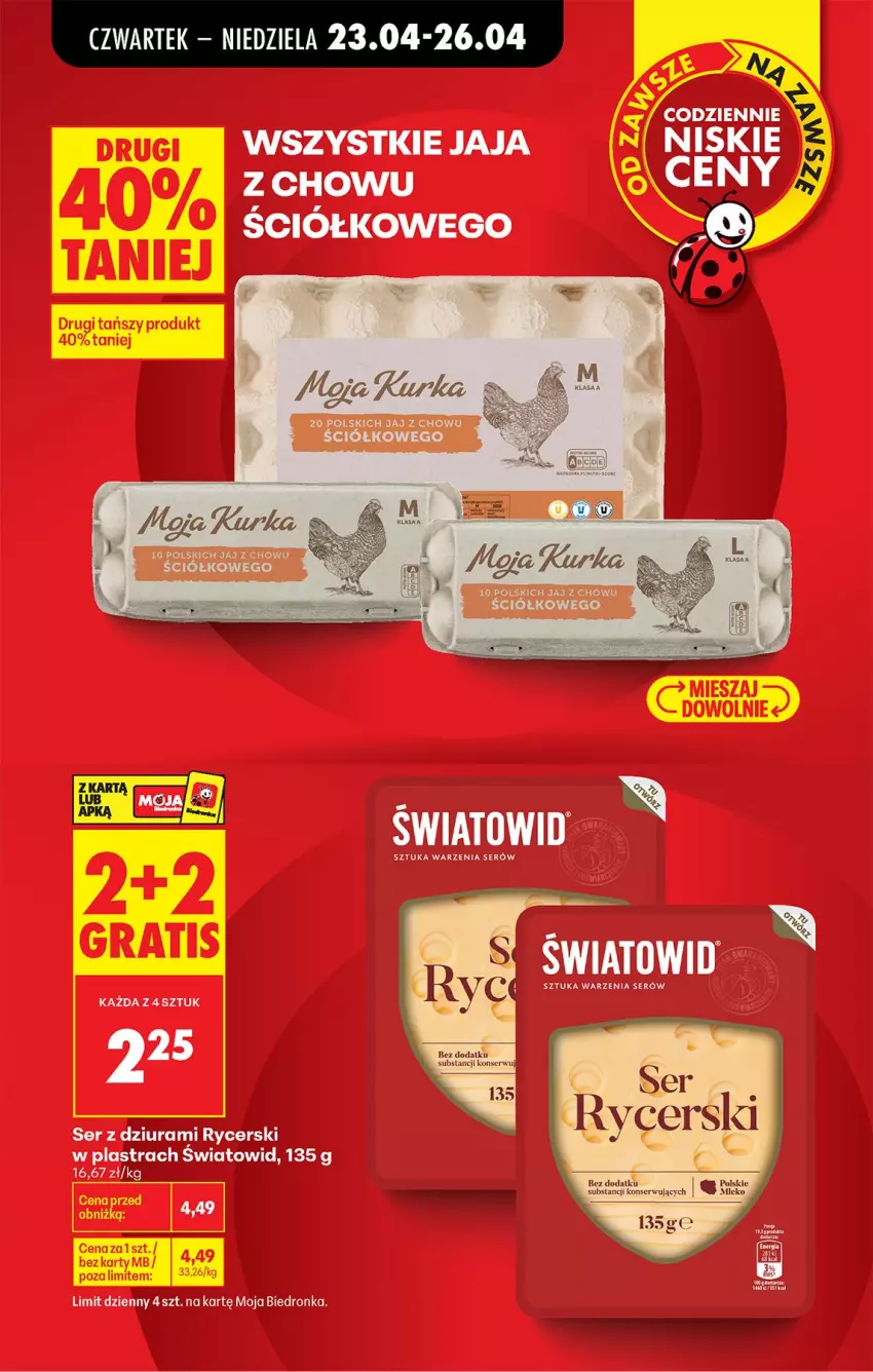 Gazetka promocyjna Biedronka - Od Czwartku - ważna 23.04 do 29.04.2026 - strona 27 - produkty: Jaja, Ser