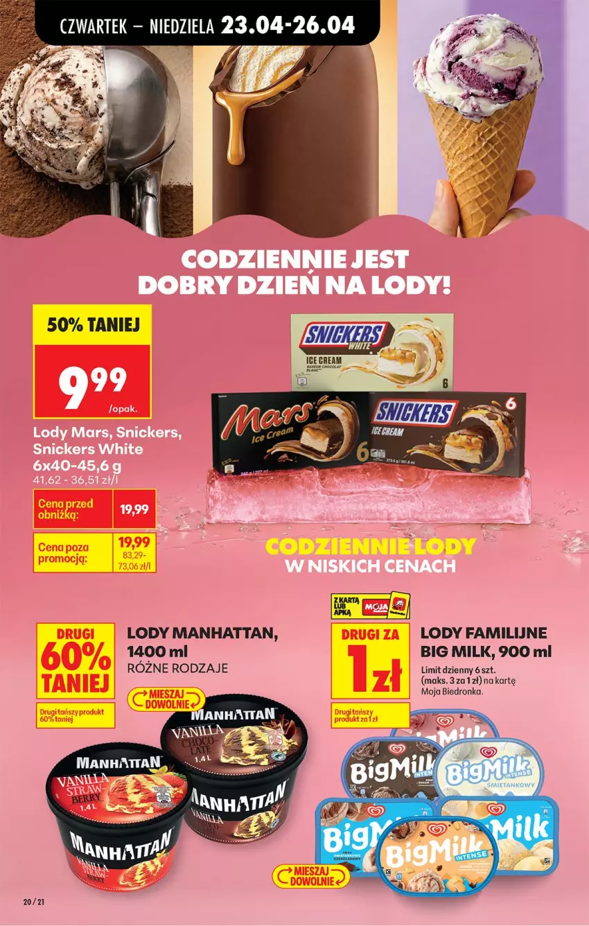 Gazetka promocyjna Biedronka - Od Czwartku - ważna 23.04 do 29.04.2026 - strona 32 - produkty: Big Milk, Fa, Lody