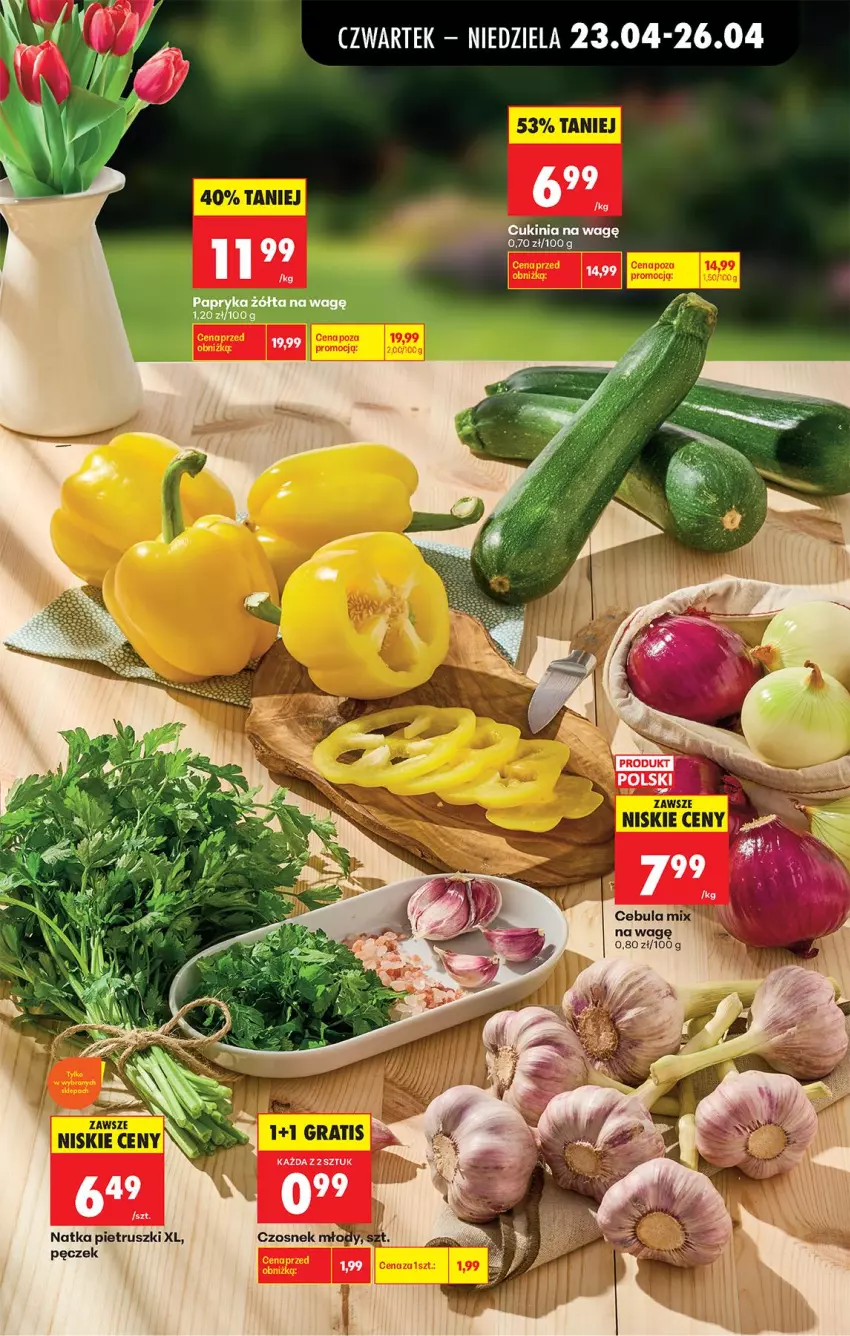 Gazetka promocyjna Biedronka - Od Czwartku - ważna 23.04 do 29.04.2026 - strona 37 - produkty: Cebula, Natka pietruszki, Papryka, Papryka żółta