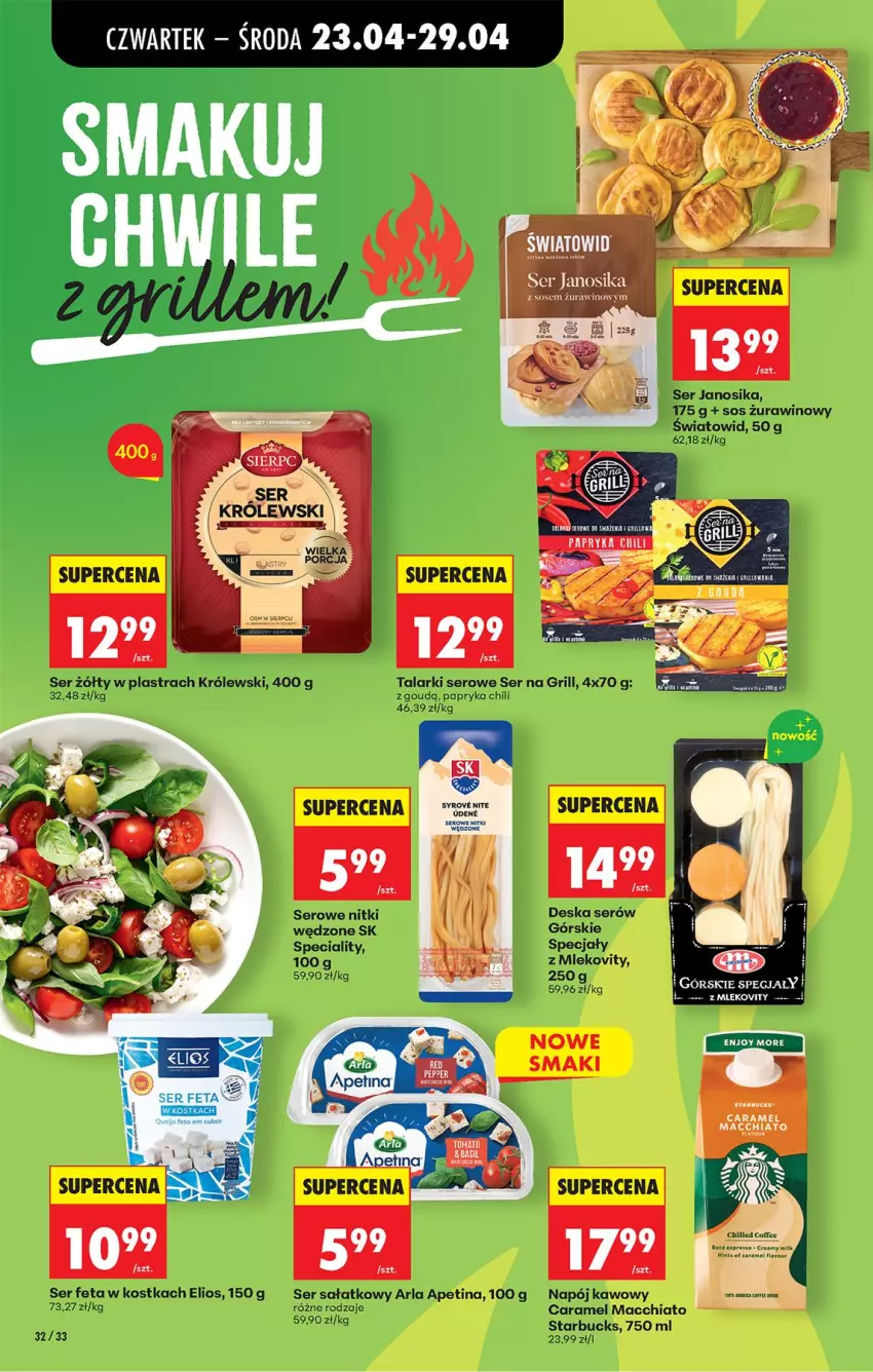 Gazetka promocyjna Biedronka - Od Czwartku - ważna 23.04 do 29.04.2026 - strona 46 - produkty: Chia, Feta, Grill, Helio, Królewski, Napój, Sałat, Ser, Sos, Wino