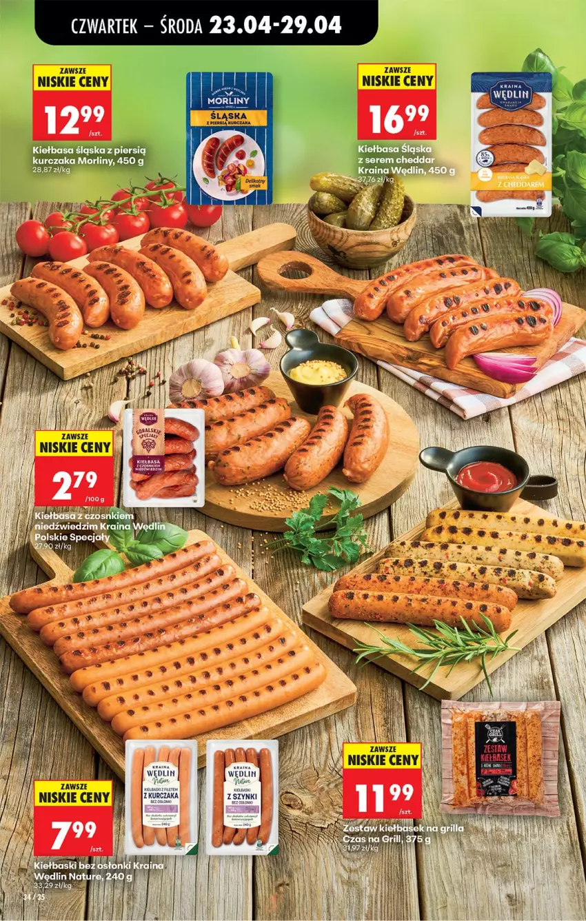 Gazetka promocyjna Biedronka - Od Czwartku - ważna 23.04 do 29.04.2026 - strona 48 - produkty: Cheddar, Kiełbasa, Kiełbasa śląska, Kurczak, Ser