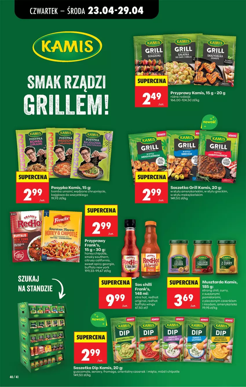 Gazetka promocyjna Biedronka - Od Czwartku - ważna 23.04 do 29.04.2026 - strona 54 - produkty: Amol, Czosnek, Fa, Gin, Grill, Kamis, Koc, LG, Mięta, Miód, Piec, Przyprawy, Ser, Sos, Sos chilli