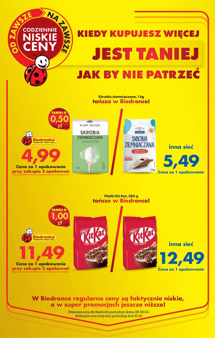 Gazetka promocyjna Biedronka - Od Czwartku - ważna 23.04 do 29.04.2026 - strona 6 - produkty: Fa, Kit Kat, Skrobia ziemniaczana