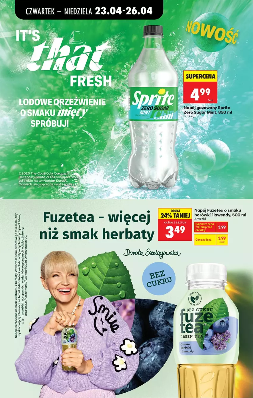 Gazetka promocyjna Biedronka - Od Czwartku - ważna 23.04 do 29.04.2026 - strona 74 - produkty: Napój, Napój gazowany, Napoje, Sok, Sprite