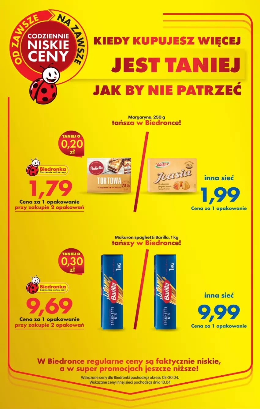 Gazetka promocyjna Biedronka - Od Czwartku - ważna 23.04 do 29.04.2026 - strona 8 - produkty: Barilla, Fa, Makaron, Margaryna, Spaghetti