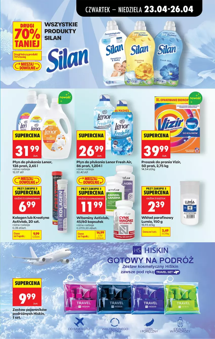 Gazetka promocyjna Biedronka - Od Czwartku - ważna 23.04 do 29.04.2026 - strona 83 - produkty: Kolagen, Lenor, Płyn do płukania, Pojemnik, Proszek do prania, Silan, Vizir