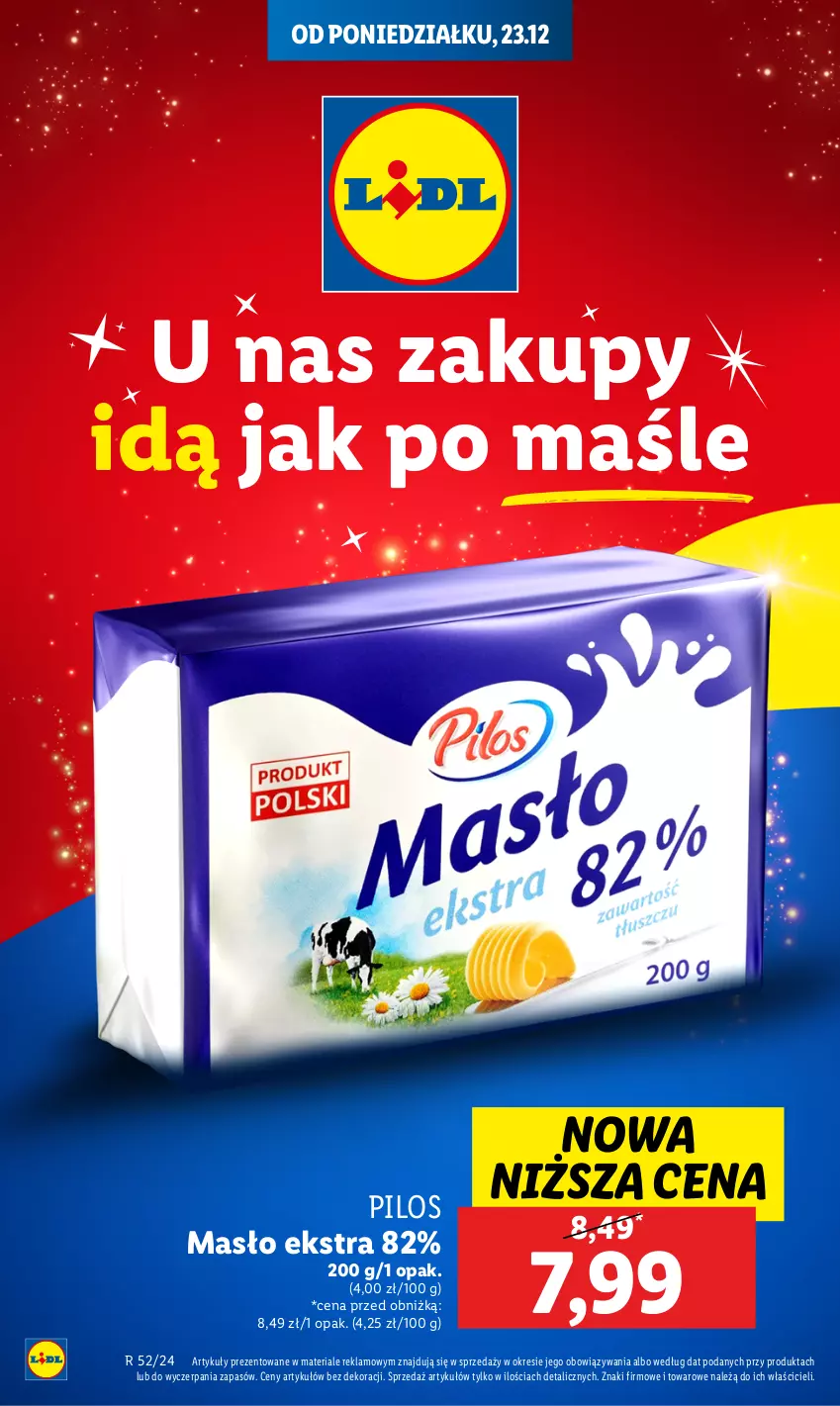 Gazetka promocyjna Lidl - GAZETKA - ważna 23.12 do 24.12.2024 - strona 8 - produkty: Masło, Pilos