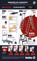 Gazetka promocyjna Netto - Dziecięce inspiracje - Gazetka - ważna od 28.02 do 28.02.2021 - strona 8 - produkty: Piec, Stół warsztatowy, Top, Por, Drabina, Opalarka, Stół, Uchwyty, Tran, Regał, Sport, Wózek, Wózek transportowy, Regał metalowy