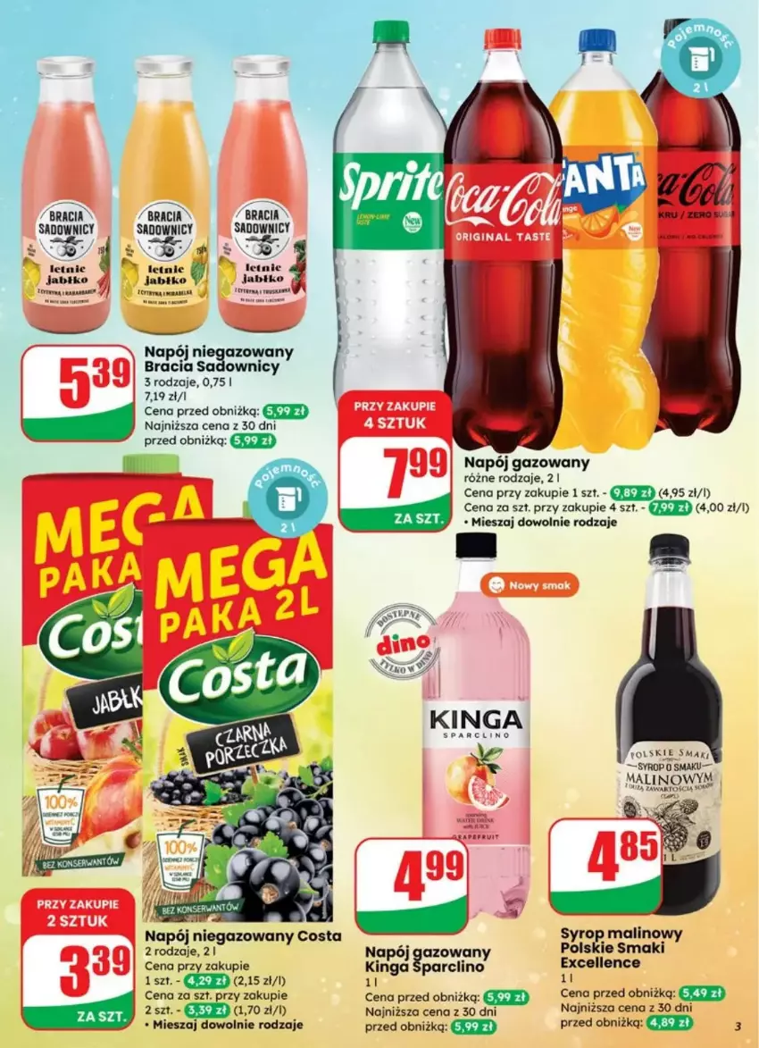 Gazetka promocyjna Dino - ważna 30.07 do 05.08.2025 - strona 23 - produkty: Clin, Napój, Napój gazowany, Napój niegazowany, Syrop