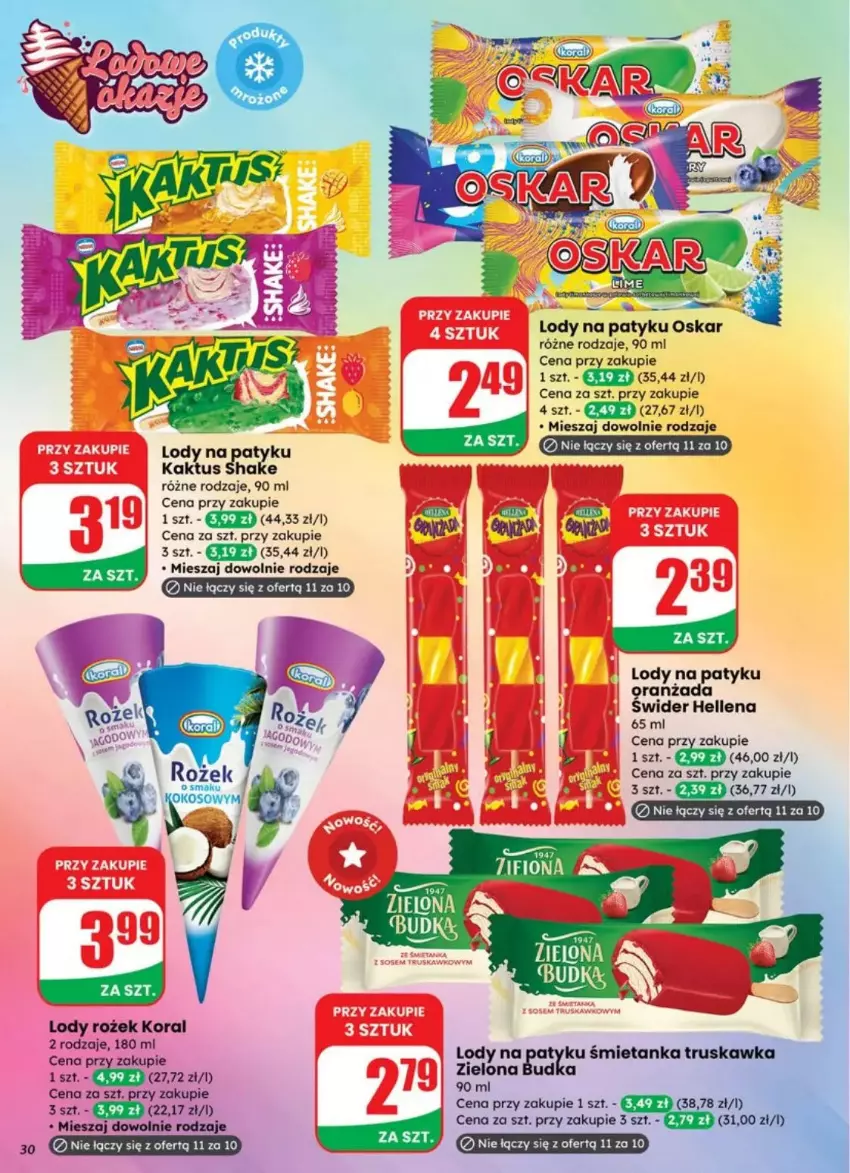 Gazetka promocyjna Dino - ważna 30.07 do 05.08.2025 - strona 24 - produkty: Hellena, Kaktus, Lody, Oranżada