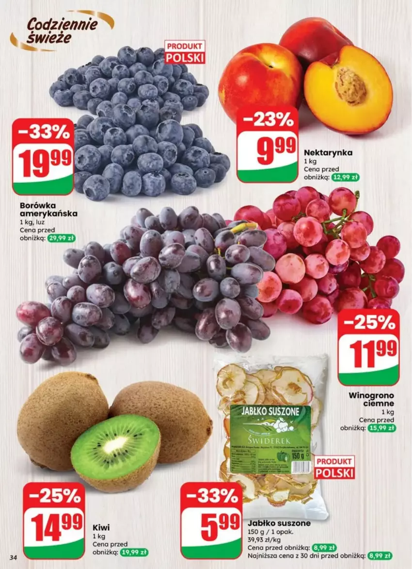 Gazetka promocyjna Dino - ważna 30.07 do 05.08.2025 - strona 28 - produkty: Borówka, Borówka amerykańska, Nektar, Nektarynka, Wino