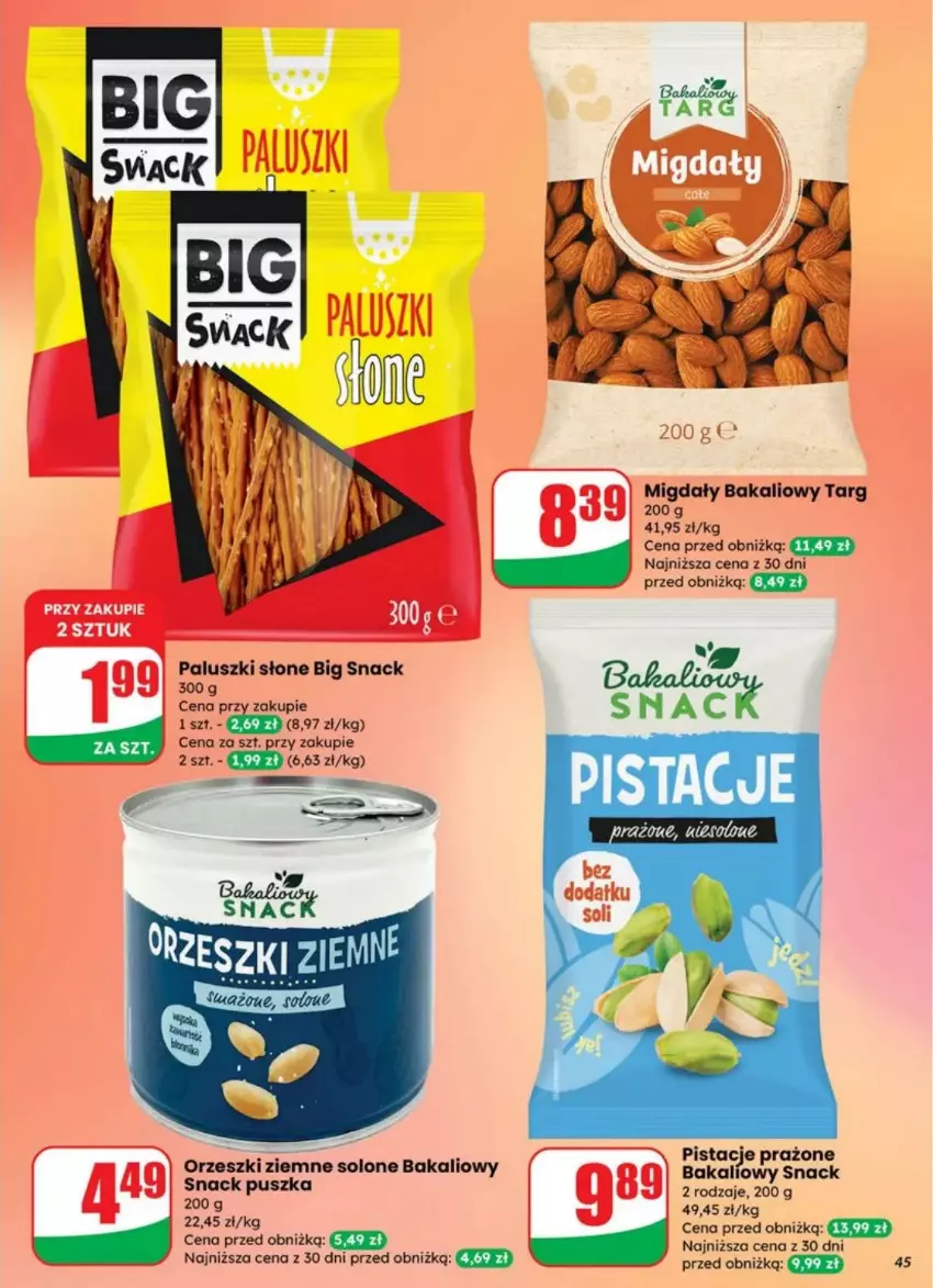 Gazetka promocyjna Dino - ważna 30.07 do 05.08.2025 - strona 40 - produkty: Migdały, Orzeszki, Pistacje