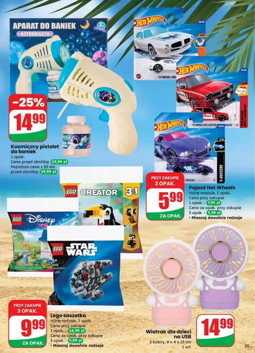 Gazetka promocyjna Dino - ważna 30.07 do 05.08.2025 - strona 51 - produkty: Dzieci, Hot Wheels, LEGO, Pistolet, Pojazd