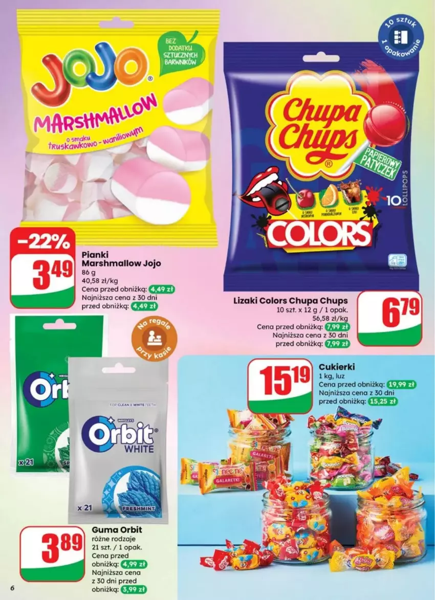 Gazetka promocyjna Dino - ważna 30.07 do 05.08.2025 - strona 56 - produkty: Chupa Chups, Mars, Orbit, Ser