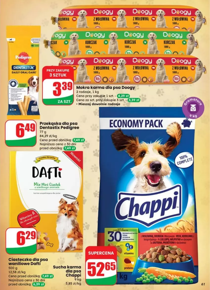 Gazetka promocyjna Dino - ważna 30.07 do 05.08.2025 - strona 58 - produkty: Chappi, Dega, Mokra karma, Stek, Sucha karma, Wołowina
