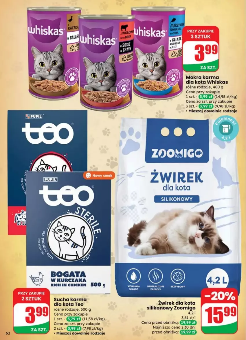 Gazetka promocyjna Dino - ważna 30.07 do 05.08.2025 - strona 59 - produkty: Gra, LG, Mokra karma, Sucha karma, Whiskas