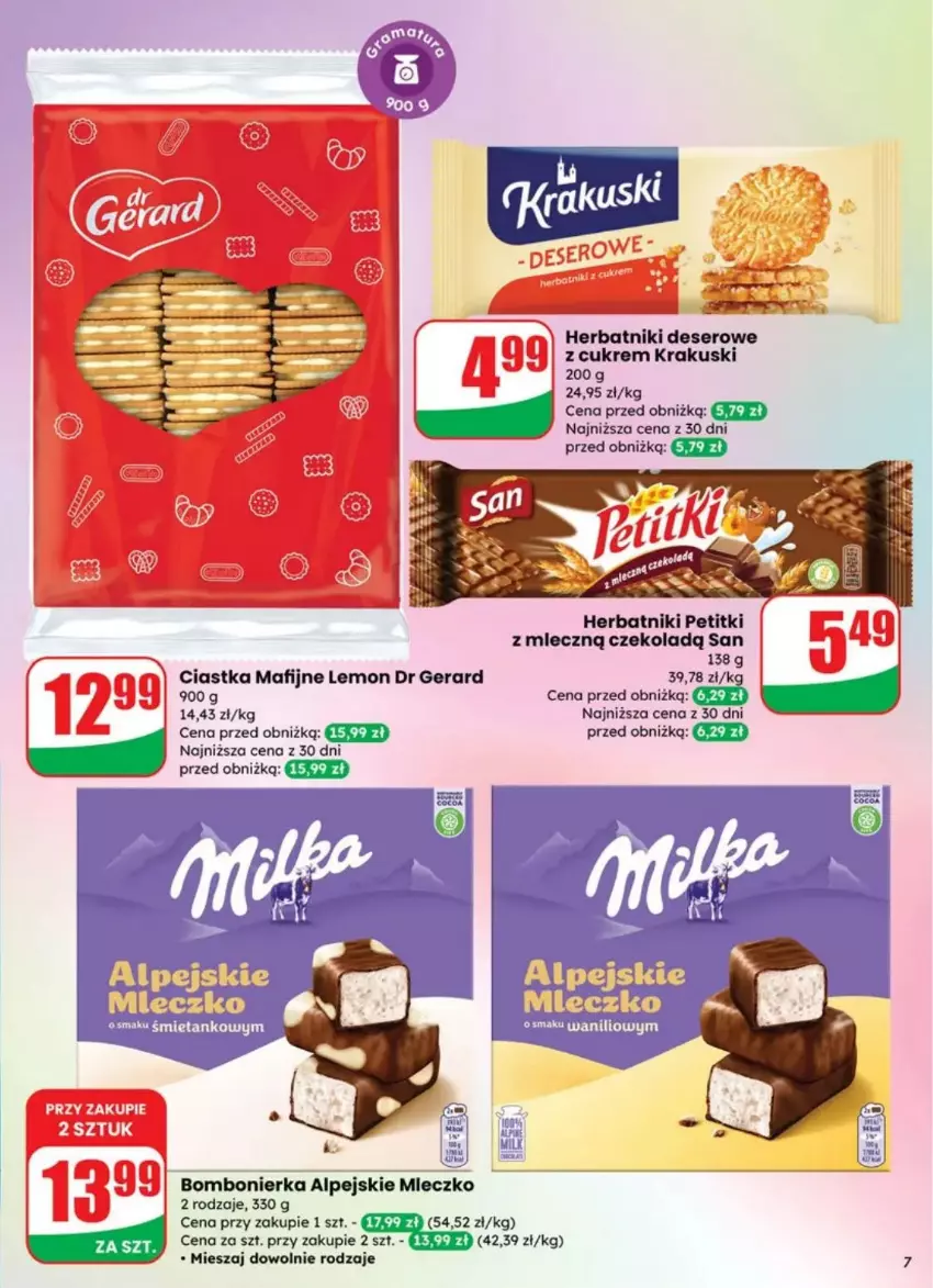 Gazetka promocyjna Dino - ważna 30.07 do 05.08.2025 - strona 66 - produkty: Ciastka, Deser, Dr Gerard, Herbatniki, Krakus, Krakuski, Miecz, Ser