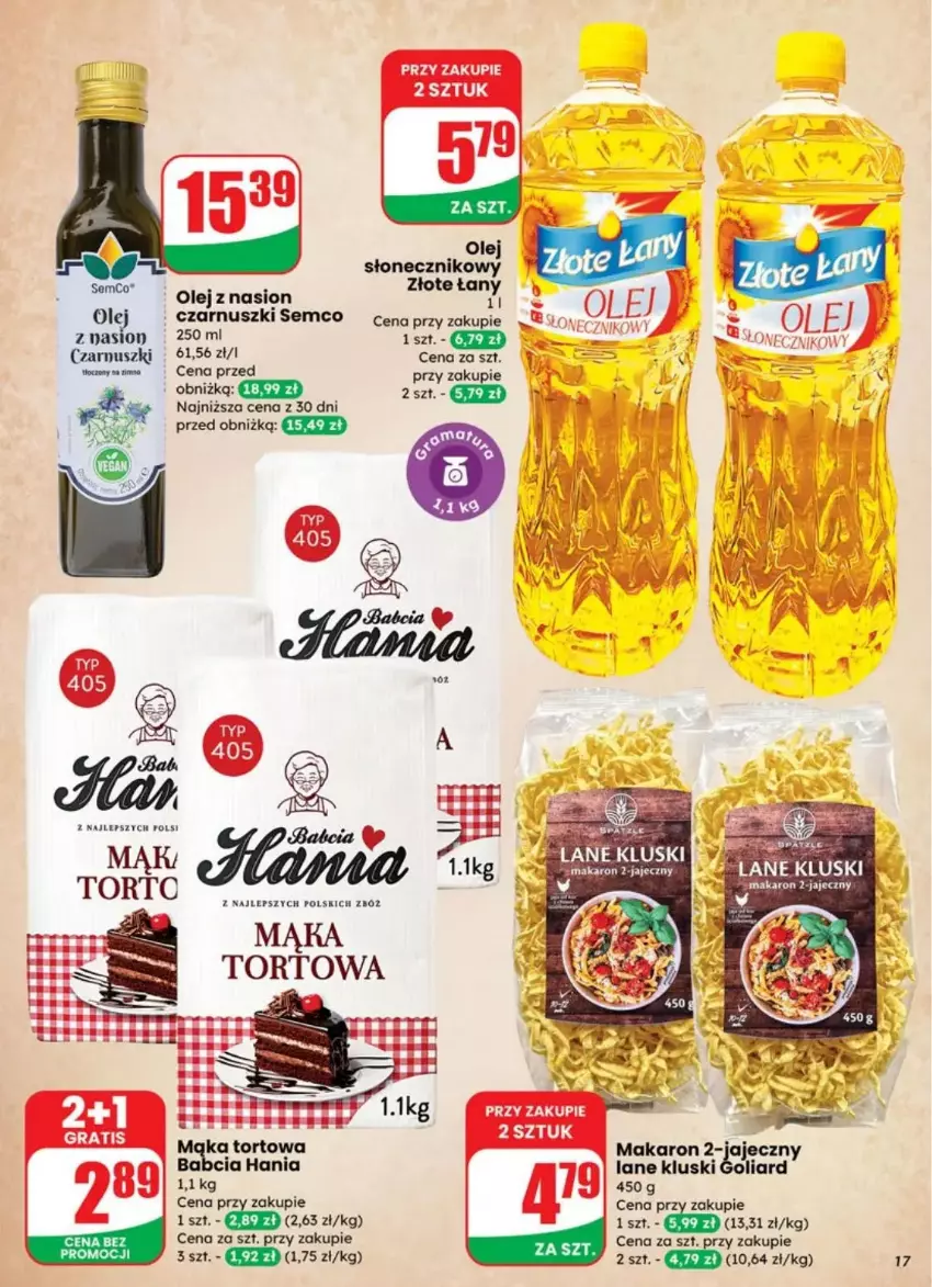 Gazetka promocyjna Dino - ważna 30.07 do 05.08.2025 - strona 9 - produkty: Goliard, Mąka, Mąka tortowa, Makaron, Olej