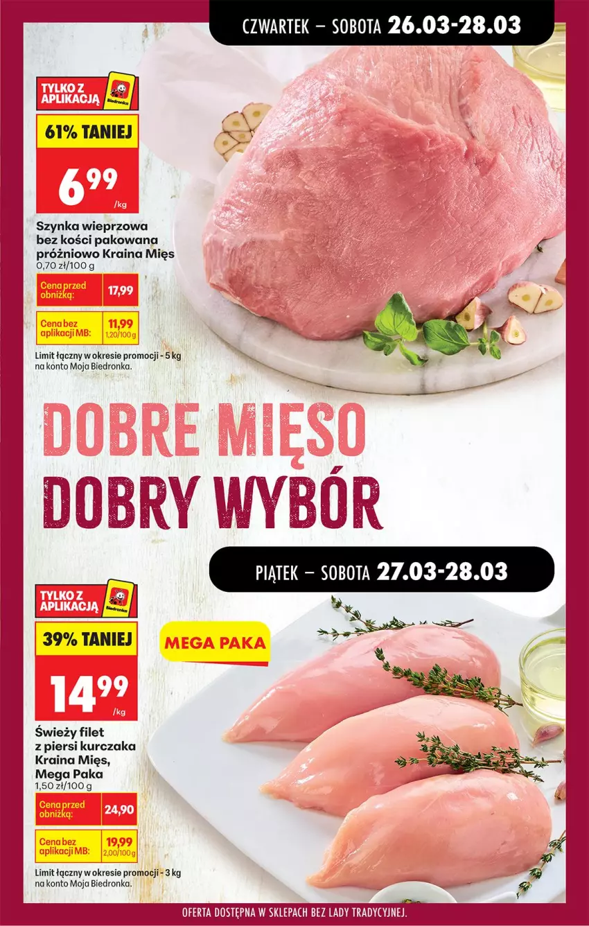 Gazetka promocyjna Biedronka - Od Czwartku - ważna 26.03 do 01.04.2026 - strona 29 - produkty: Filet z piersi kurczaka, Kurczak, Szynka, Szynka wieprzowa