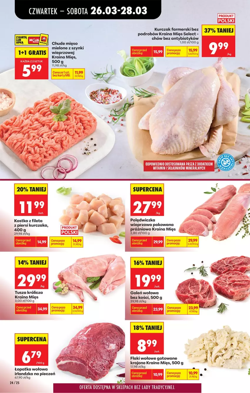 Gazetka promocyjna Biedronka - Od Czwartku - ważna 26.03 do 01.04.2026 - strona 30 - produkty: Fa, Flaki, Flaki wołowe, Gra, Kurczak, Mięso, Piec, Tusz