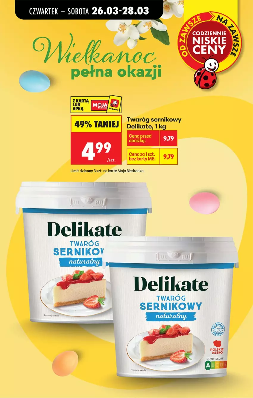 Gazetka promocyjna Biedronka - Od Czwartku - ważna 26.03 do 01.04.2026 - strona 5 - produkty: Mleko, Ser, Twaróg