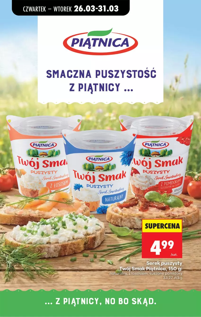 Gazetka promocyjna Biedronka - Od Czwartku - ważna 26.03 do 01.04.2026 - strona 53 - produkty: Piątnica, Ser, Serek, Serek puszysty