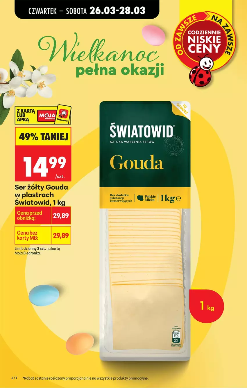 Gazetka promocyjna Biedronka - Od Czwartku - ważna 26.03 do 01.04.2026 - strona 6 - produkty: Gouda, Por, Ser