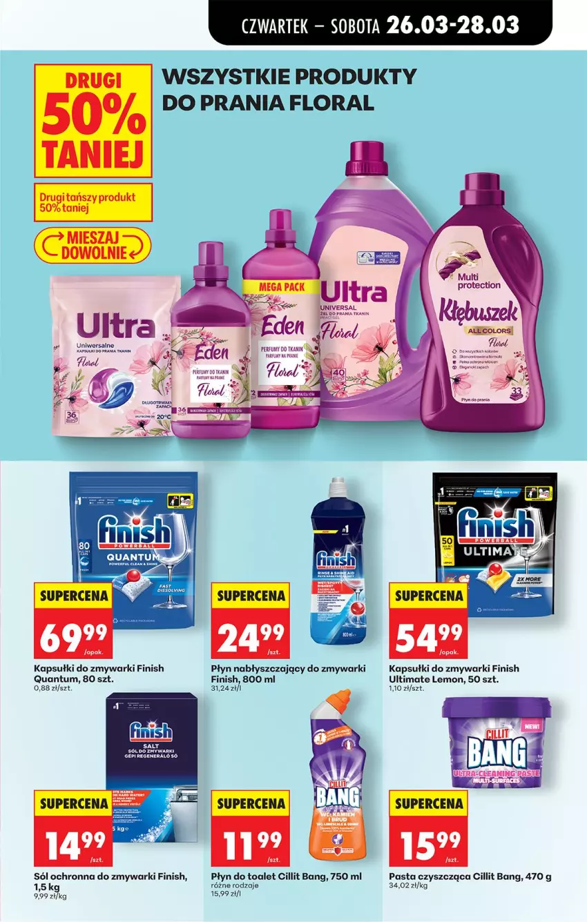 Gazetka promocyjna Biedronka - Od Czwartku - ważna 26.03 do 01.04.2026 - strona 77 - produkty: Cillit Bang, Finish, Flora, Perfum, Płyn nabłyszczający, Sól, Zmywarki