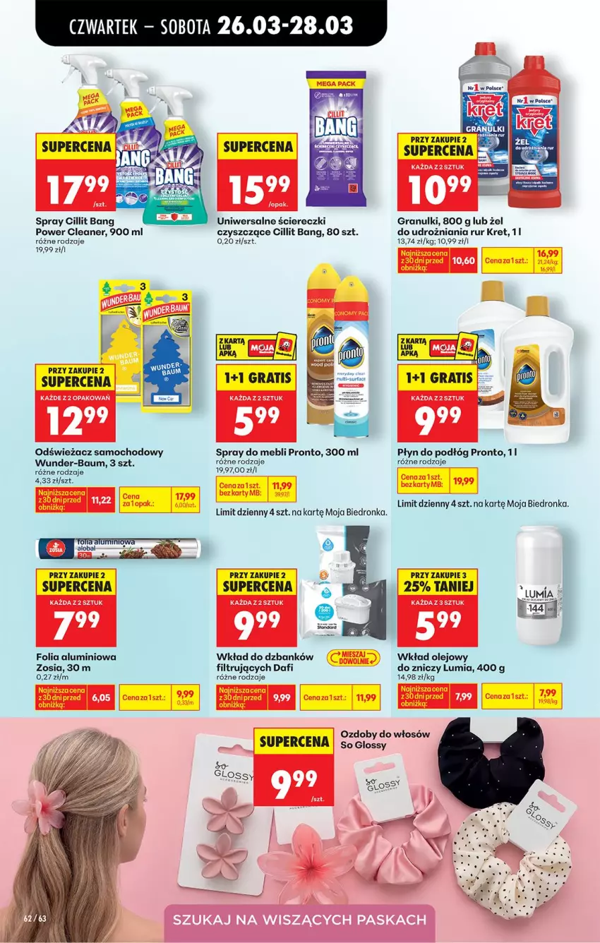 Gazetka promocyjna Biedronka - Od Czwartku - ważna 26.03 do 01.04.2026 - strona 78 - produkty: Cillit Bang, Fa, Folia aluminiowa, Gra, Kret, Olej, Pronto, Wkład olejowy, Znicz